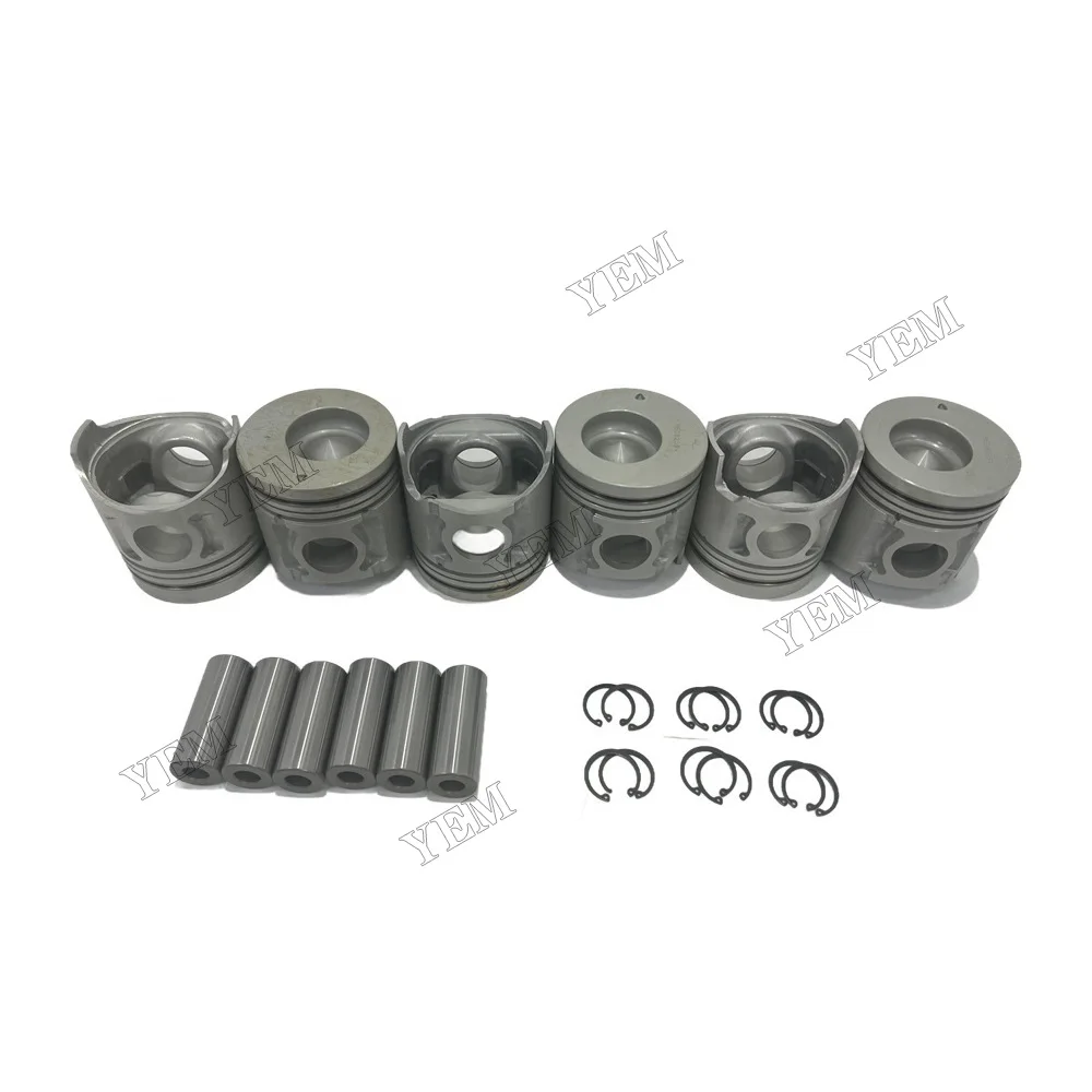 For Mitsubishi 6D34 Piston Kit OEM Engine Parts 6