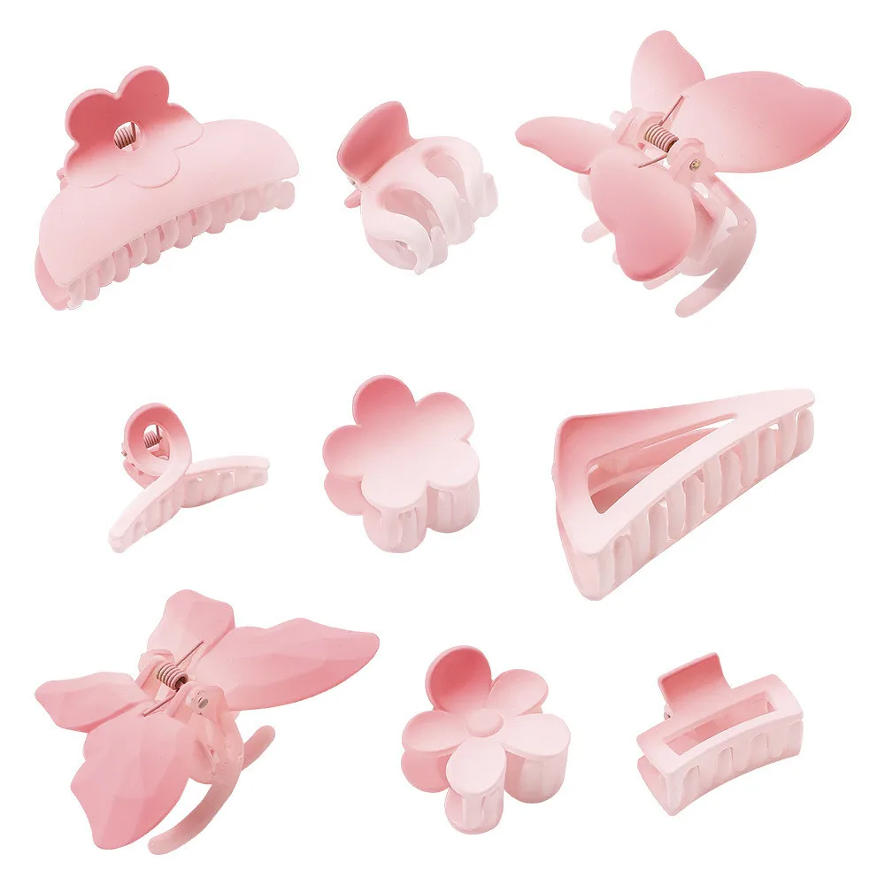 Модные мини пластиковые акриловые заколки для волос розовый цвет зажим женщин аксессуары девочек