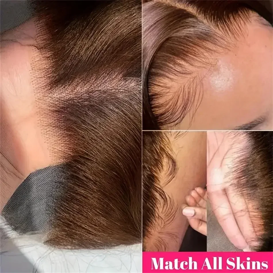 Parrucca Bob Liscia Castano Scuro Bob Brasiliana Remy Capelli Umani Parrucche Frontali in Pizzo 210% Alta Densità per Donne_voghion.com