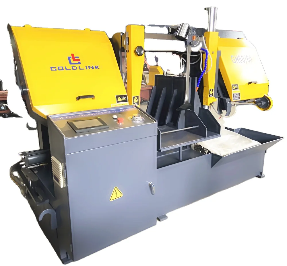 New Model Export to Germany Customized High Precision CNC Fully Automatic Metal Steel Cut off Saw  Band Saw Machine