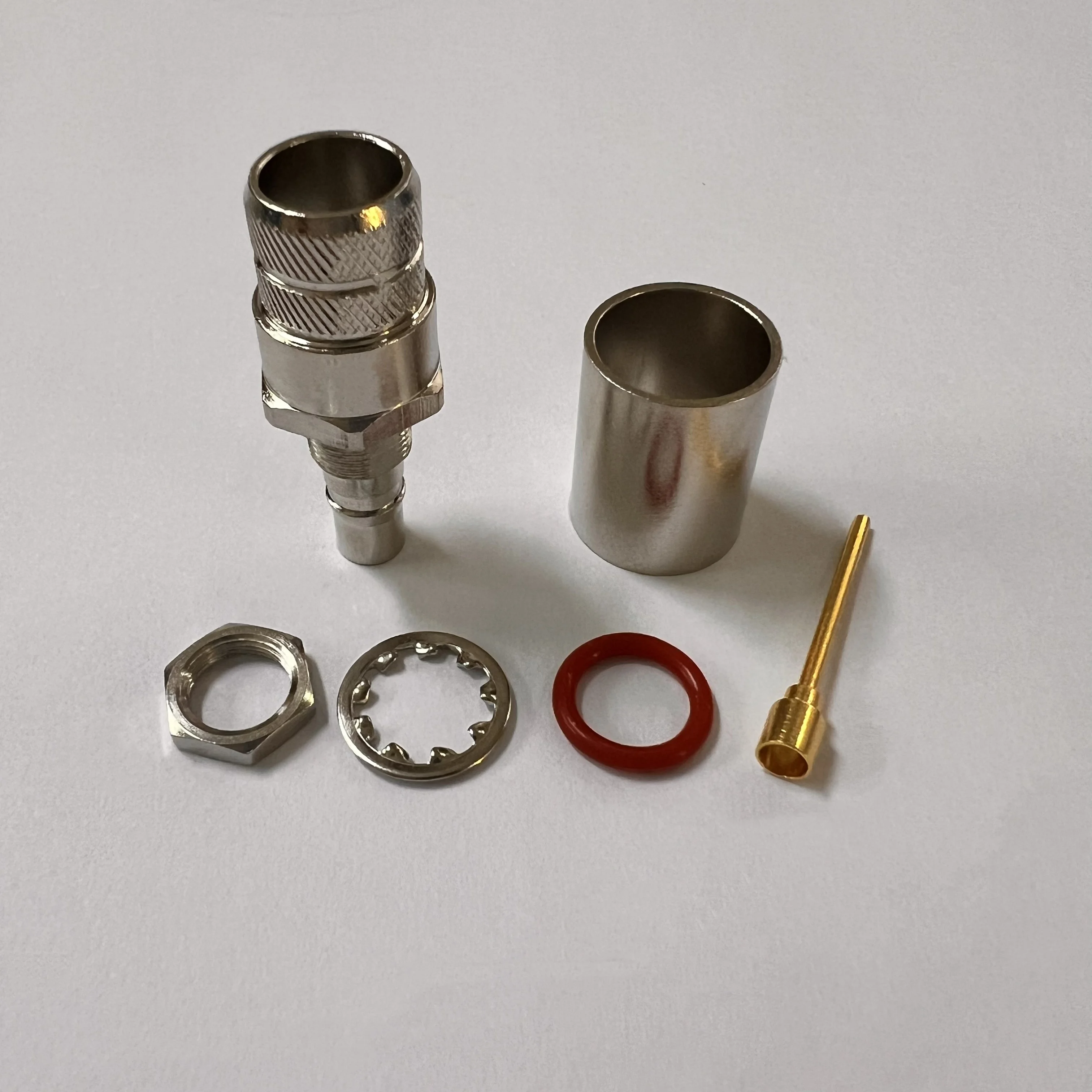 product factory price qma c ky7d rf connector all brass qma female connector with thread crimp rg8 rg213-0