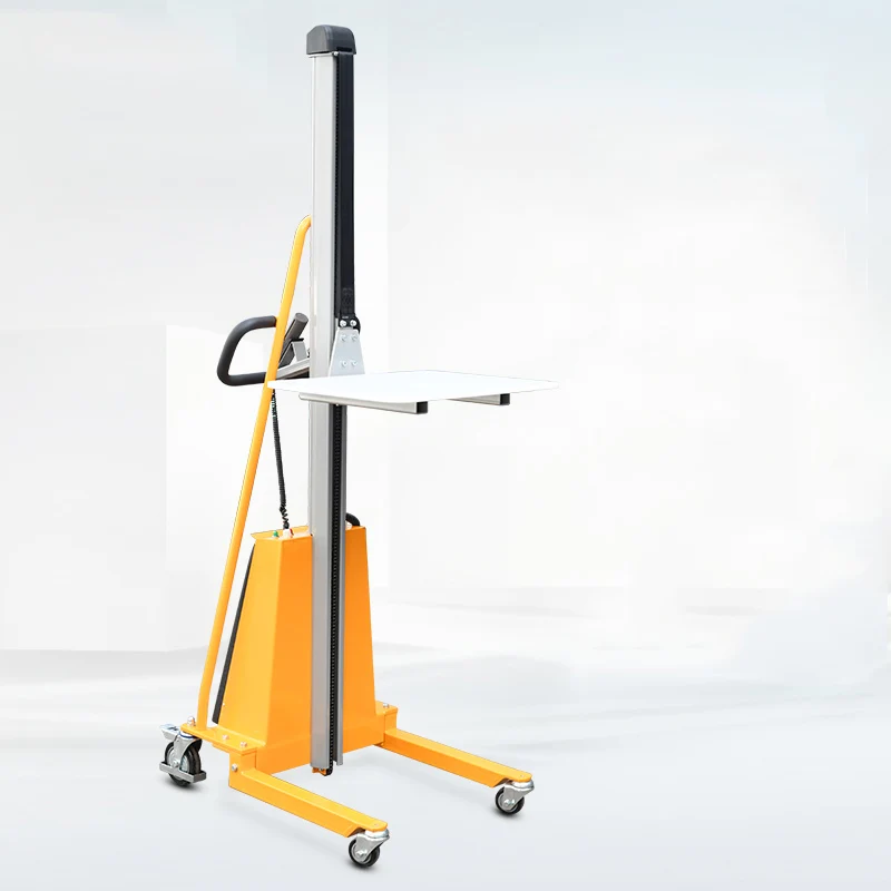 Manual Hand Stacker 120 Kg Hand Winch Lift Stacker Manual Mini Trolley ...