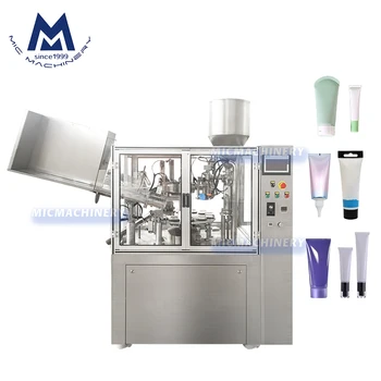 Automatic toothpaste plastic and cream cosmetic soft tube filling sealing machine