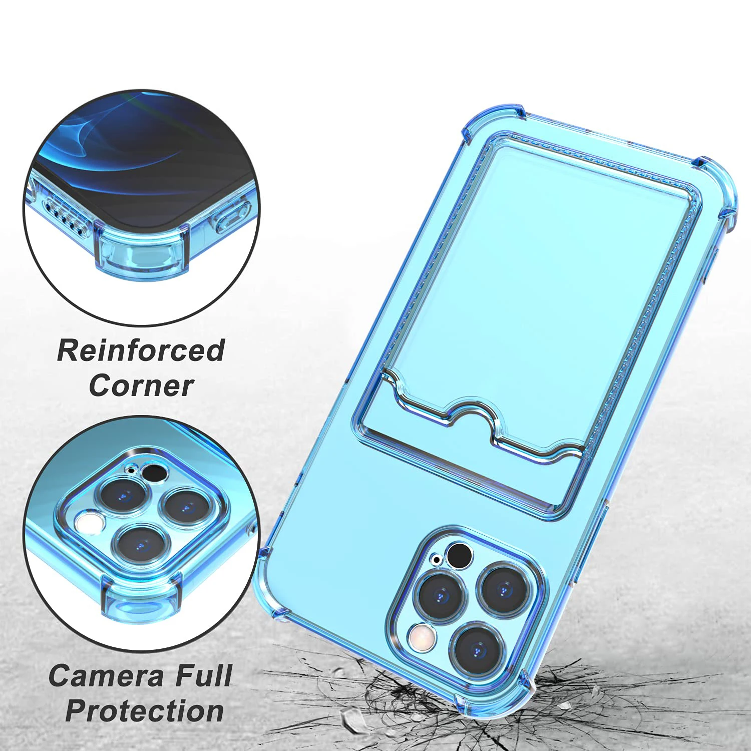 Coque IPhone + Verre Trempé écran - Compatible 14/13/12/11 Pro Xs Max XR 8 7 - Transparente