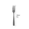 Black dessert fork