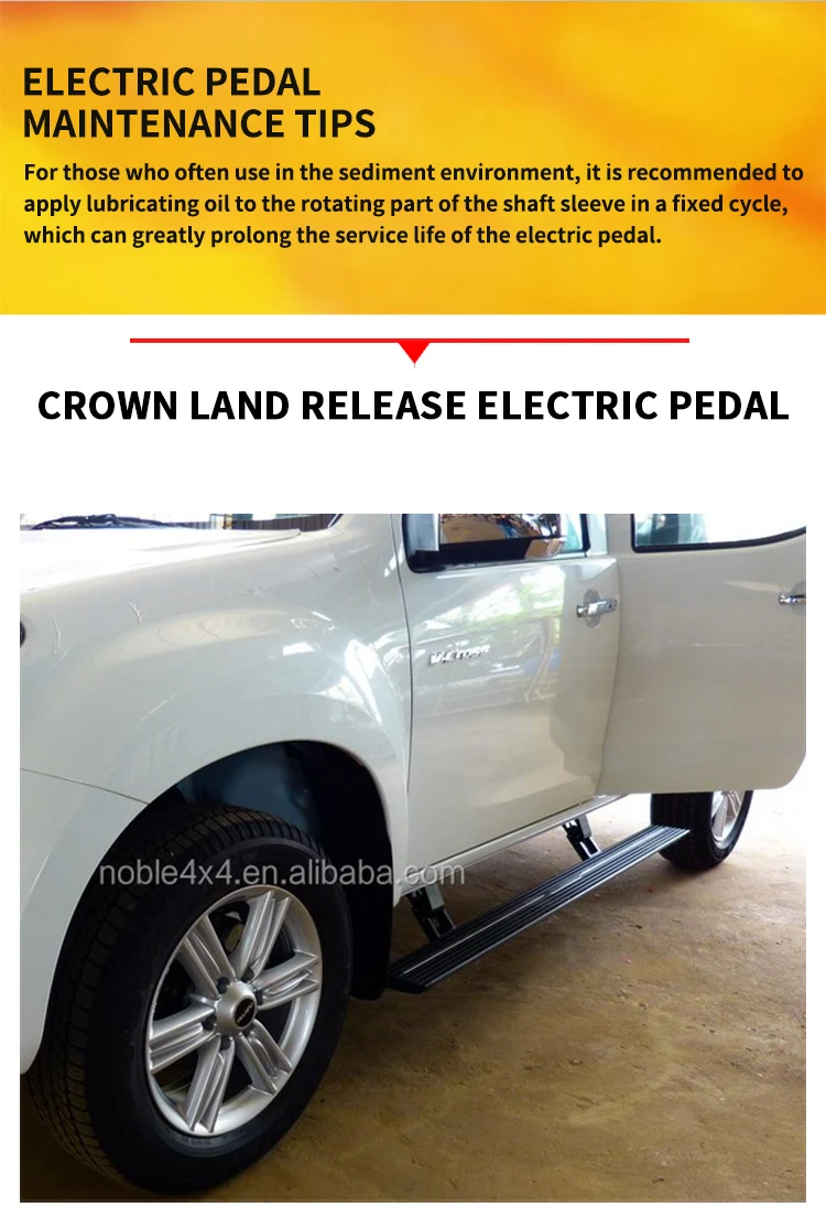 Pickup Truck4x4 Exterior Accessories RUNNING BOARD Electric Doorsill Steps for ISUZU MU-X Power Step Aluminium Side manufacture