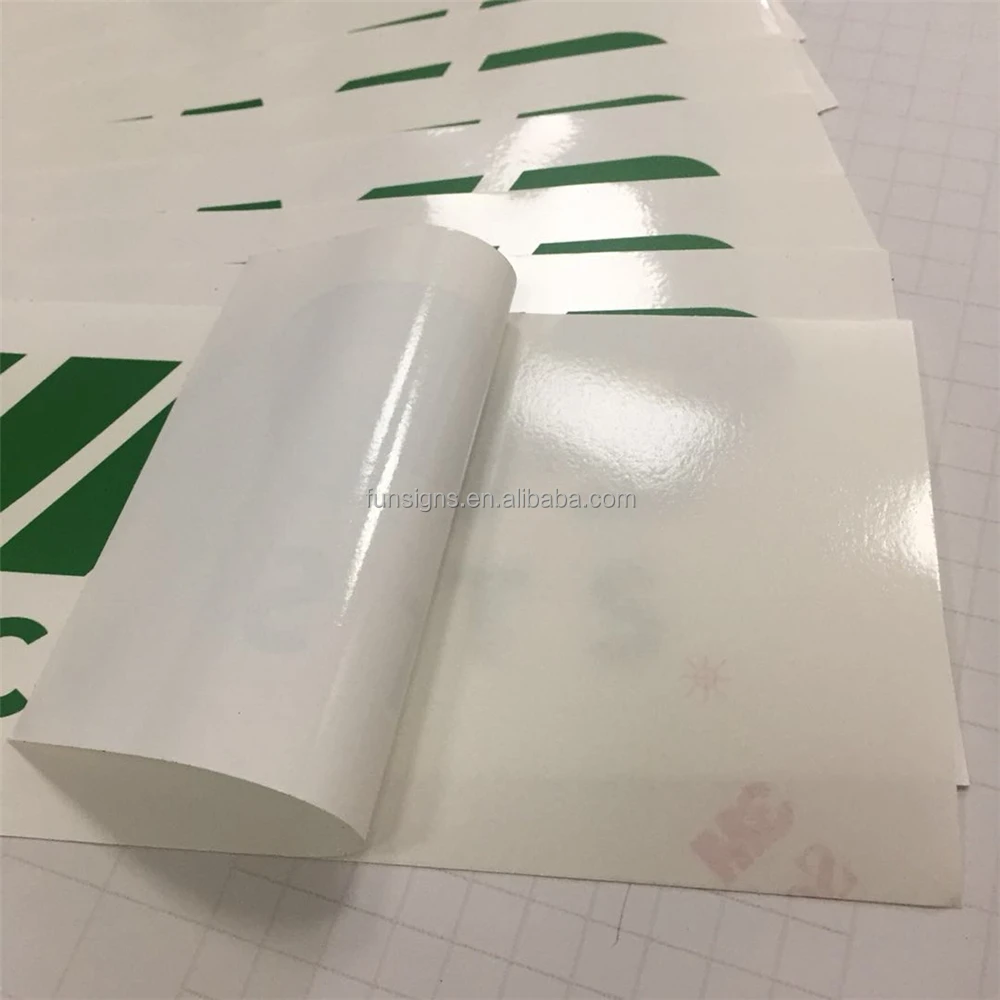 Custom Print Large Format Glossy or Matte Finish PVC Sticker Indoor Outdoor Vinyl Sticker