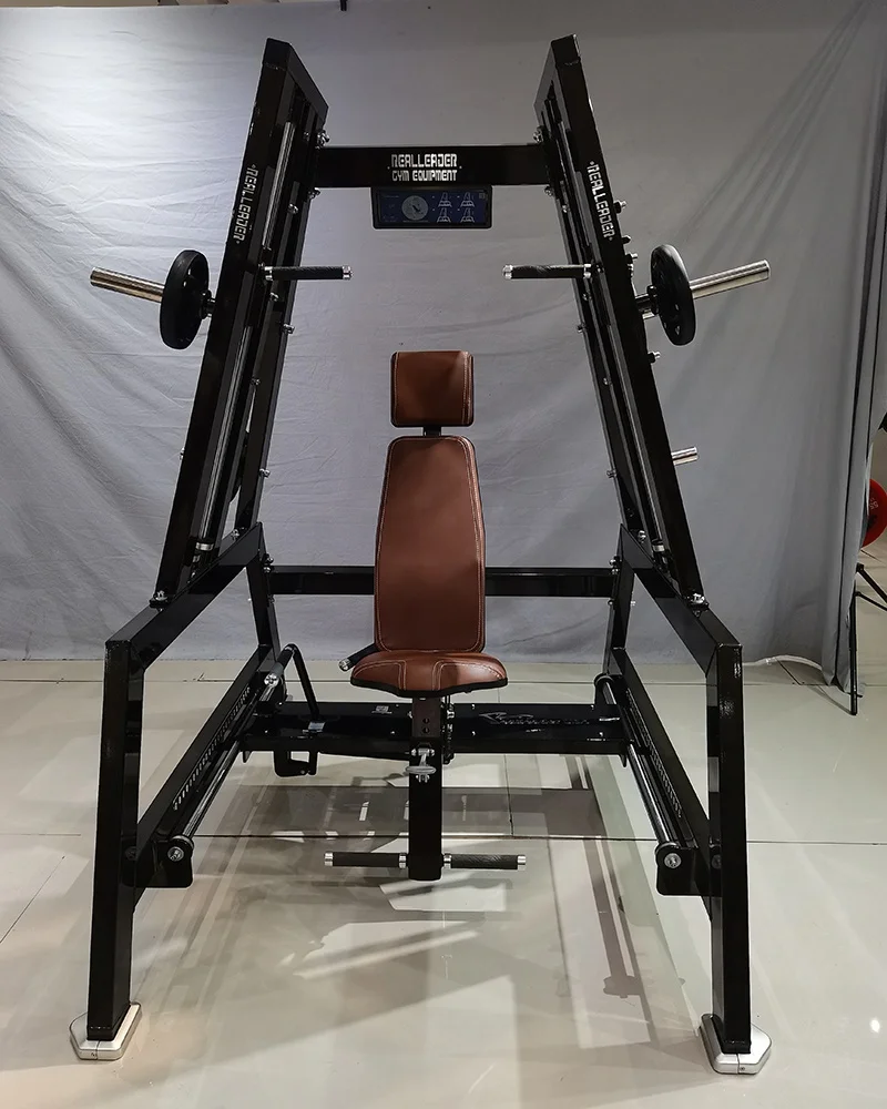 Realleader LD1008 Plate Loaded Fitness Equipment Chest Press Adjustable  Incline Bench Press Smith Machine