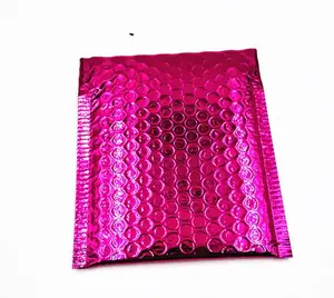 Custom Logo Recyclable Mailing Seal Aluminum Foil Metallic Bubble Poly Express Bag Eco-Friendly Bubble Mailer