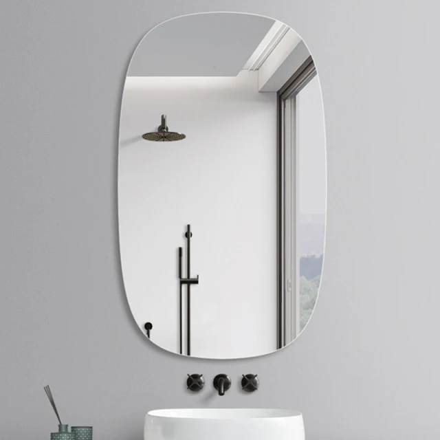 High Quality 3MM 4MM 5MM Customized Shape Frameless Polish Edge Decorative Furniture Bathroom Wall Mirror for Furniture