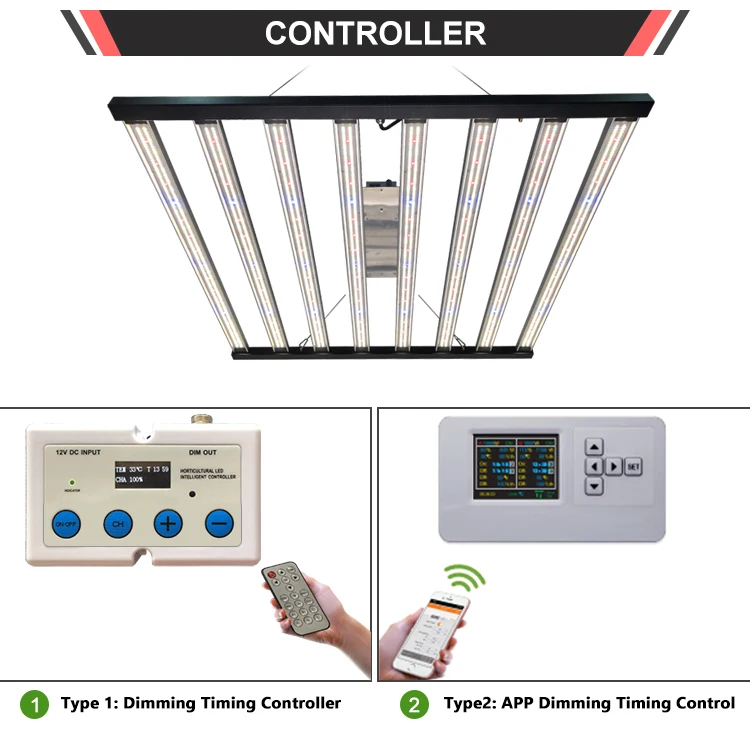 ECO Farm 660W/760W/1000W Commercial Full Spectrum LED Grow Light Bar M 