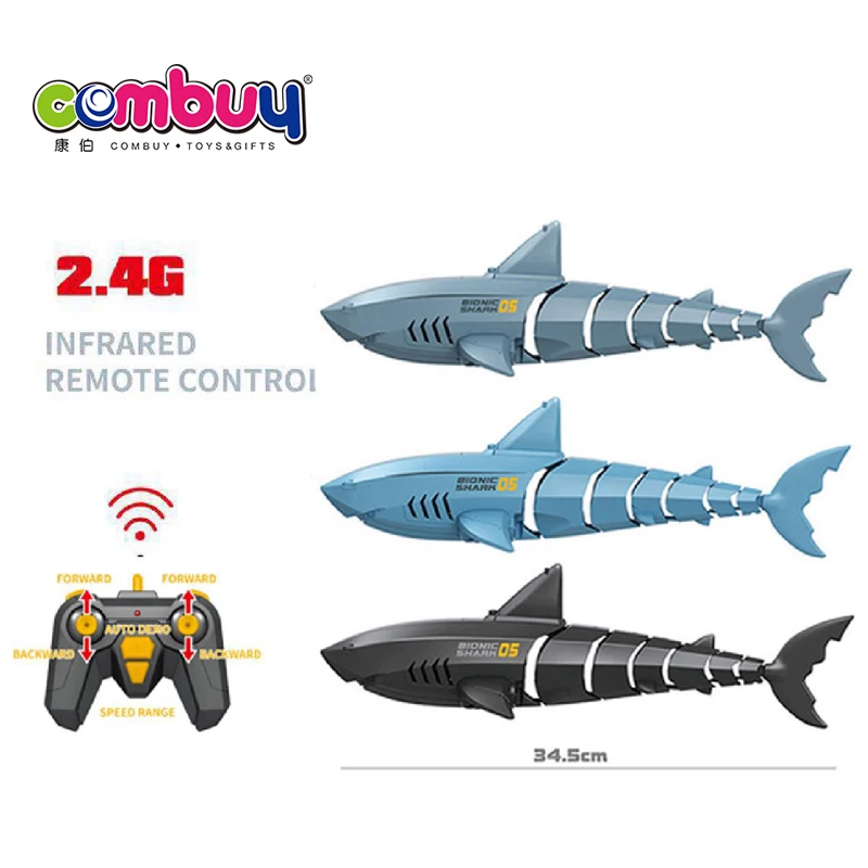 Vvikizy Jouet de Requin Télécommandé Sous-marin Bateau RC Modèle
