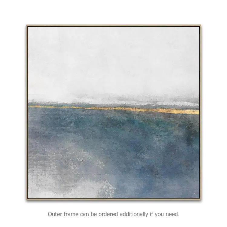 Hand Painted Simple Abstract Canvas Frame Art Picture Modern Wall Painting for Living Room Decor