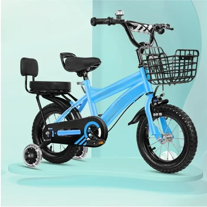product kidbicycl childrens 12 inch mountain bike for boys and girls ages 3 10 years pedal bike with training wheels-8