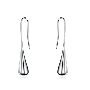 Fashionable Ready to Ship Water Drop Shape Stainless Steel Earrings Jewelry