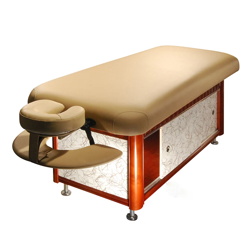 Плоский массажный стол для всего тела Malibu, для косметологии лица, медицинский эстетический диван, тайская массажная кровать с шкафом