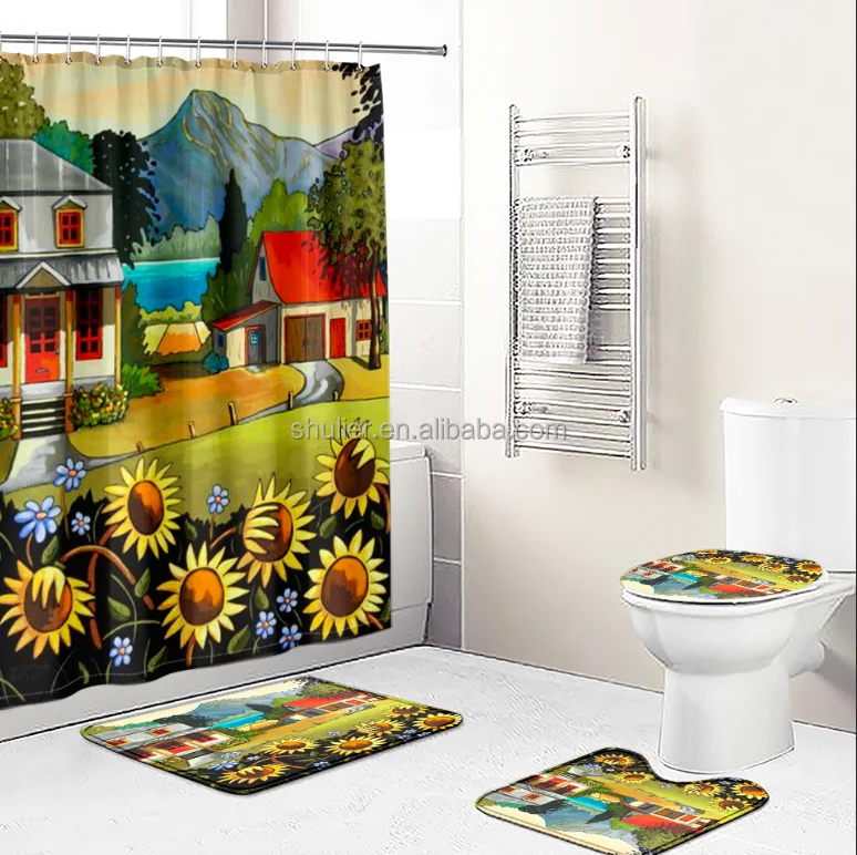 Модная и современная роскошная Водонепроницаемая душевая занавеска на высоком каблуке с 3d-цифровым принтом заказ