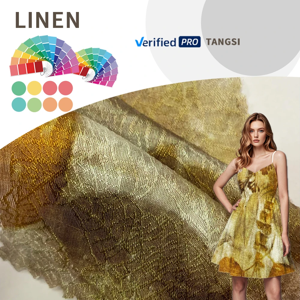 High Quality Wholesale Factory Woven Printed Jacquard Fabrics TENCEL NYLON for Girls Women's Clothing Dresses Shirt