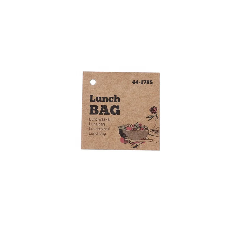 Custom Hang Tag for Bags Custom Logo Tag Kraft Paper Luxury Retro Hang Tags Template Mock up
