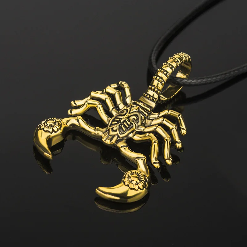 Personality Metal Scorpion Keychain Stainless Steel 3d Mockup Scorpion Pendant for Necklace Pendant Necklace