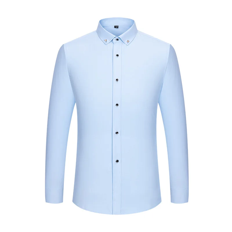bulk mens dress shirts 24 Pack Men's Long Sleeve Stretch Dress Shirt in White / Medium