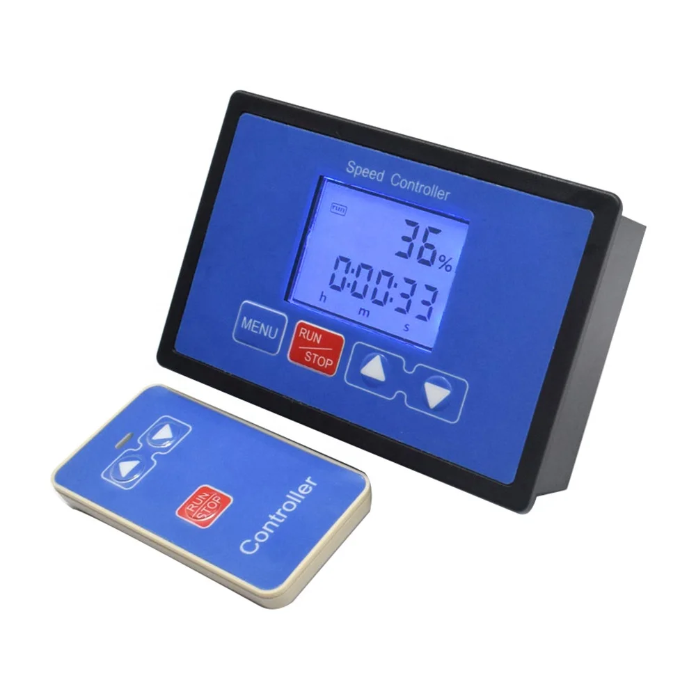 LCD Smart Digital Display PWM Control DC Motor Speed Controller Timing Loop Control 12V 24V 36V 48V With Wireless Remote