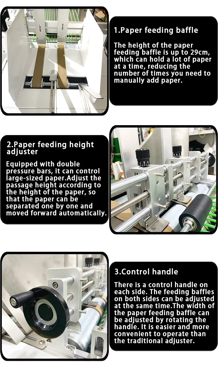 Lansong Fully Automatic Inkjet Paper Printers for Non-woven Bag Corrugated Cardboard Kraft Paper Tissue Napkins Cup Fan details