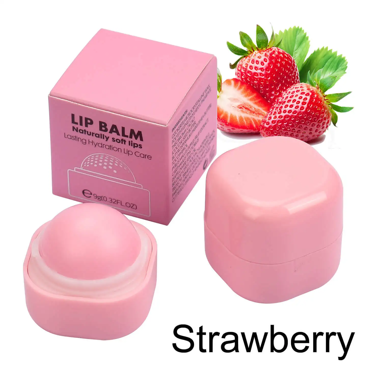 Hydrating fruit makeup vegan lip balm