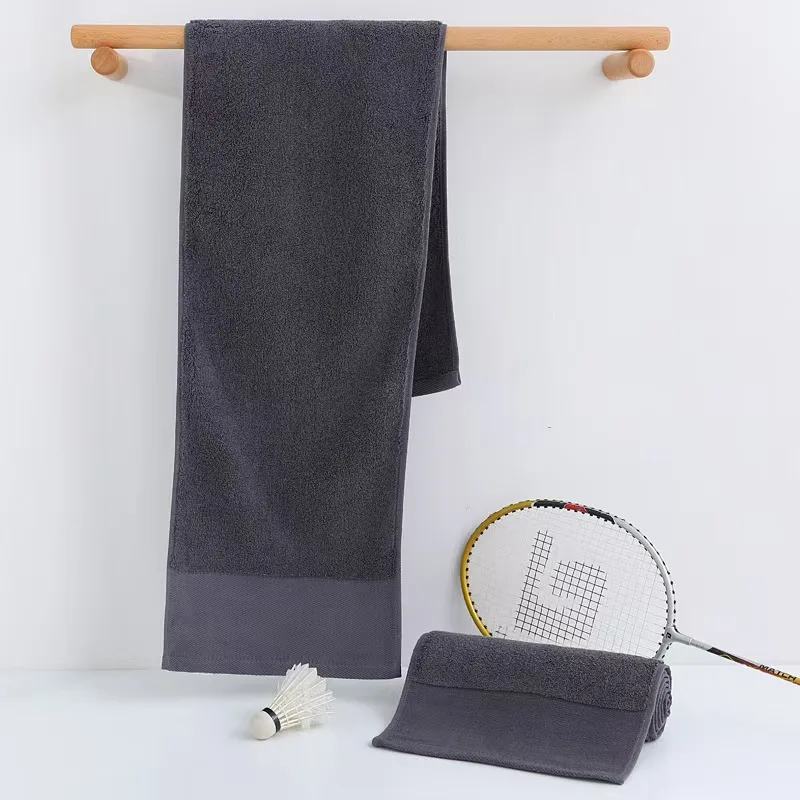 Custom  Sports Towel with Embroidered Logo Extended Length for Outdoor Sports & Yoga Running Sweat Wiping preview 3