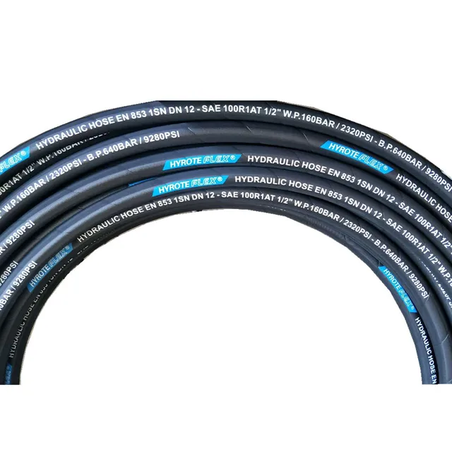 200000 Impulse Cycles Standard DIN EN853 1SN/2SN Hydraulic Hose