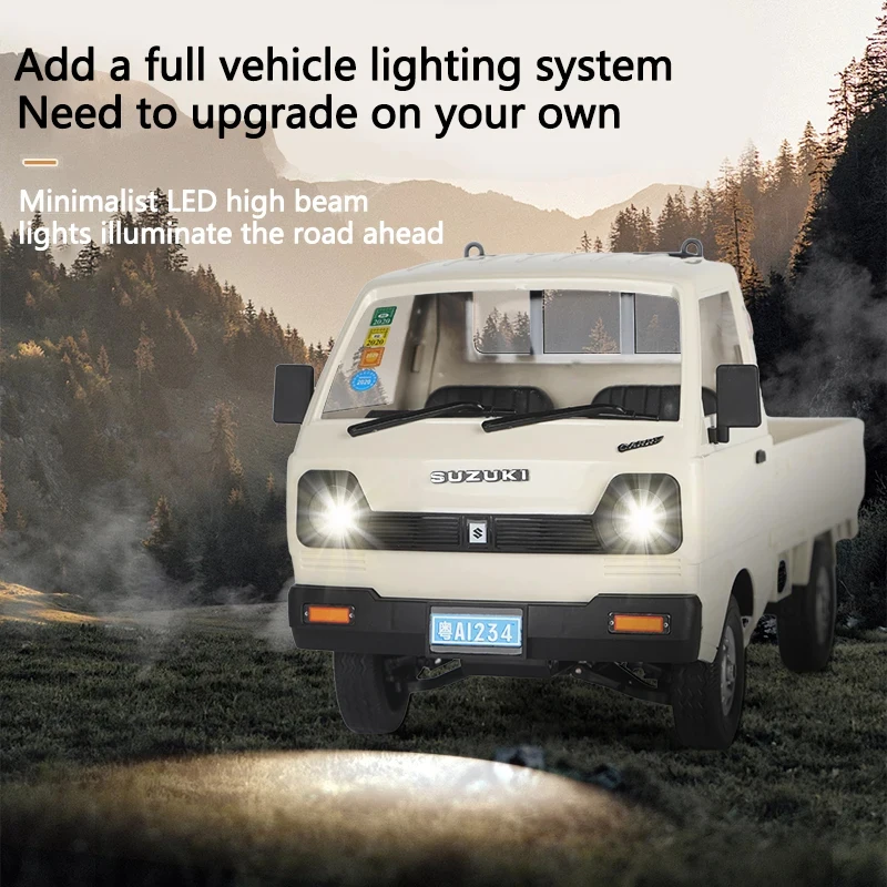 WPL D14 1/10 4WD RC軽トラック ドリフトカー LEDライト付き模型おもちゃ