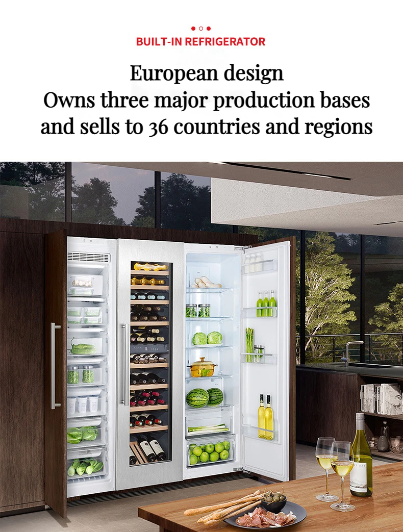 Ascoli Builtin Refrigerator 305l Refrigerated 230l Frozen Aircooled