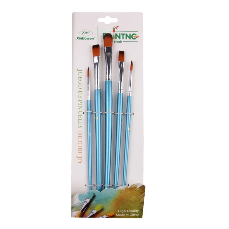 candy color paint brush set in