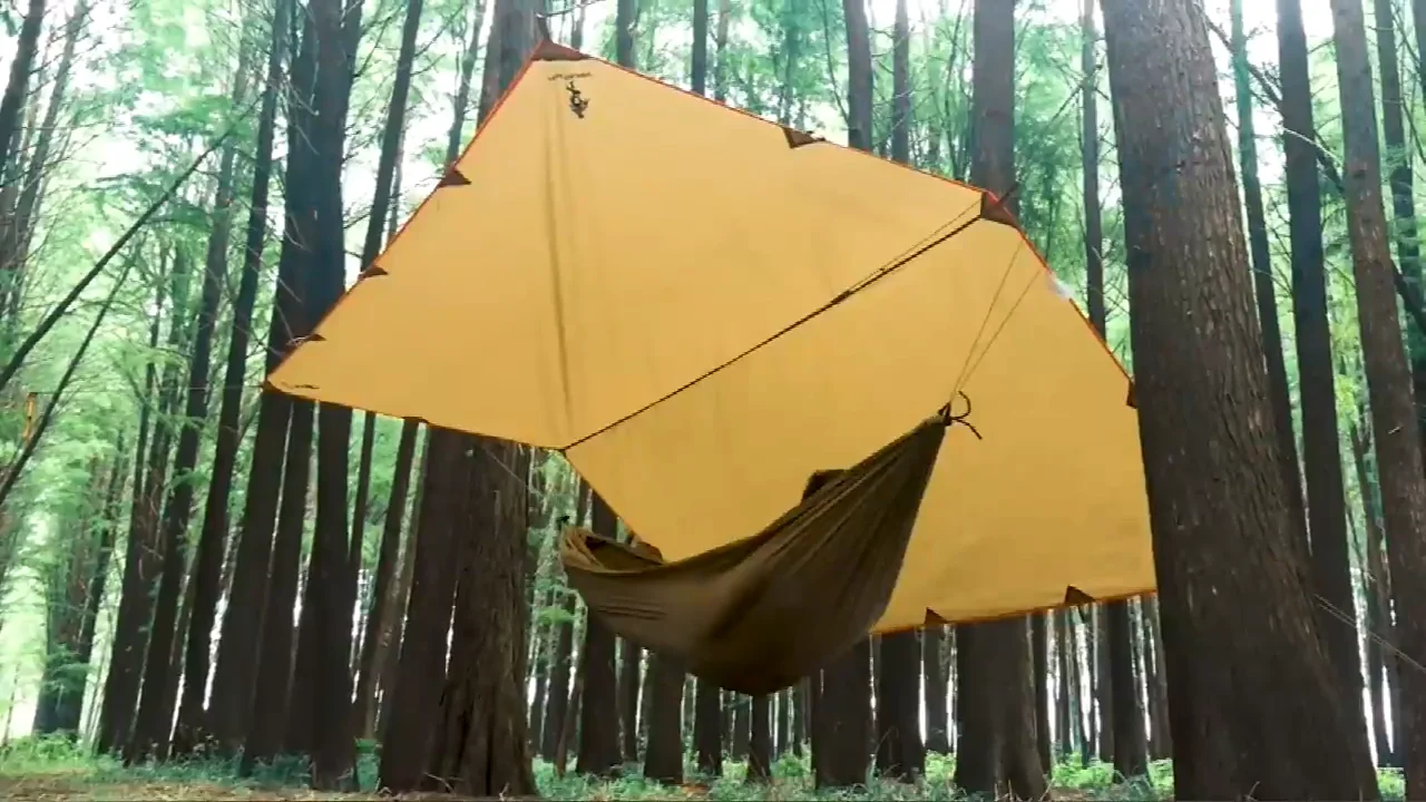 Custom Size 210t Polyester Lightweight Rain Fly Shelter Tent Waterproof ...