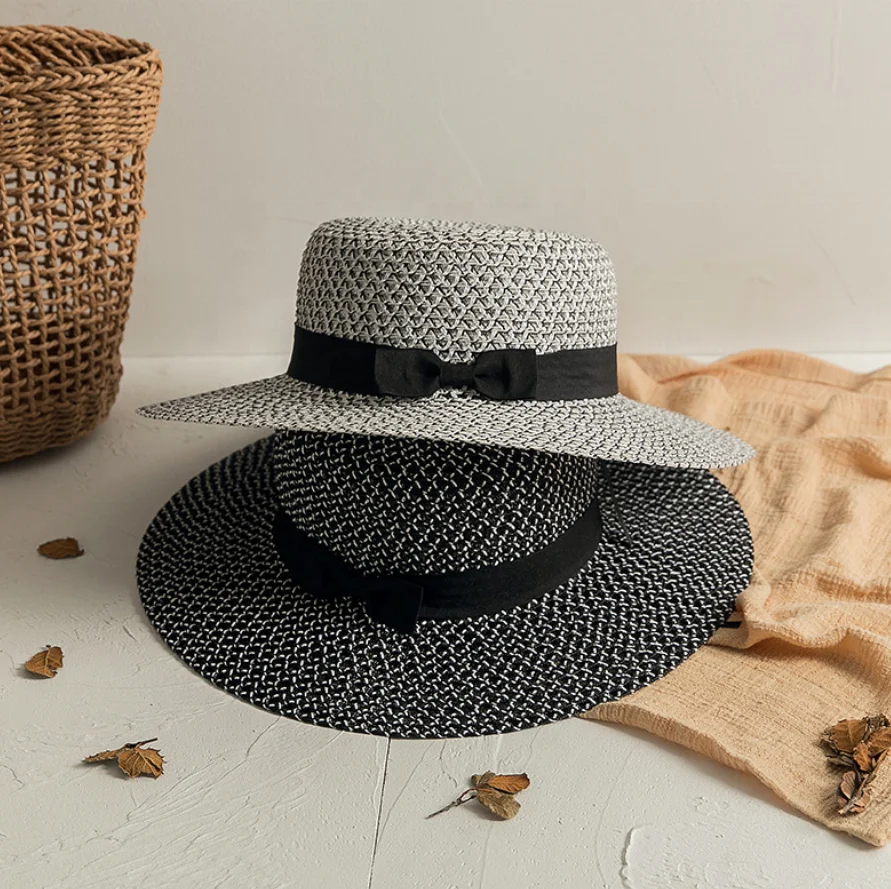 hepburn style sun straw hat