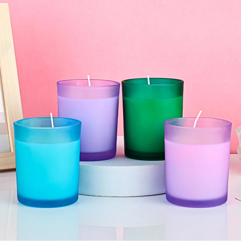 Customizable Logo Pattern Empty Candle Jars For Making Candle Vessels