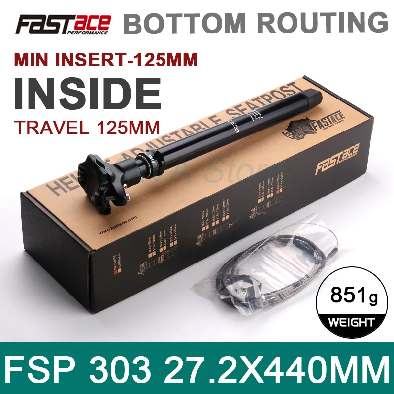 FASTaceアルミニウム合金FSPドロッパーシートポスト400mm 27.2