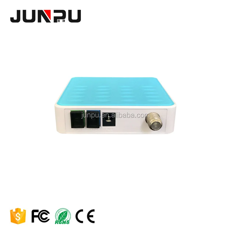 AGC node for ftth WDM optical node with 2 RF output fiber optic receiver for smart hotel solution