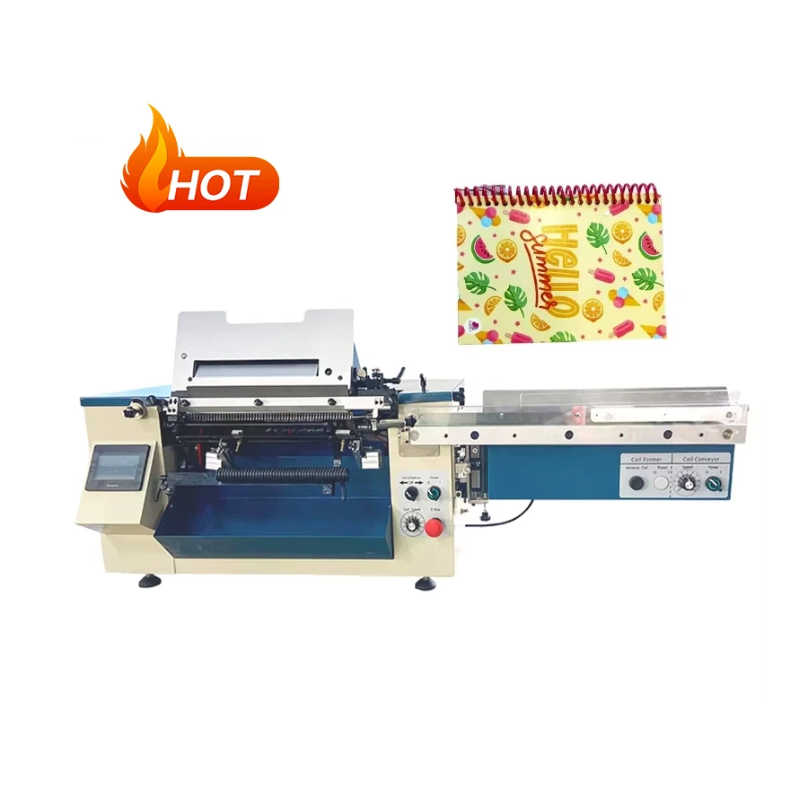 Automatic PVC Coil Inserter Machine Electric Stationery Wire Coil Hole Binding Machine Plastic Spiral Binding Machine