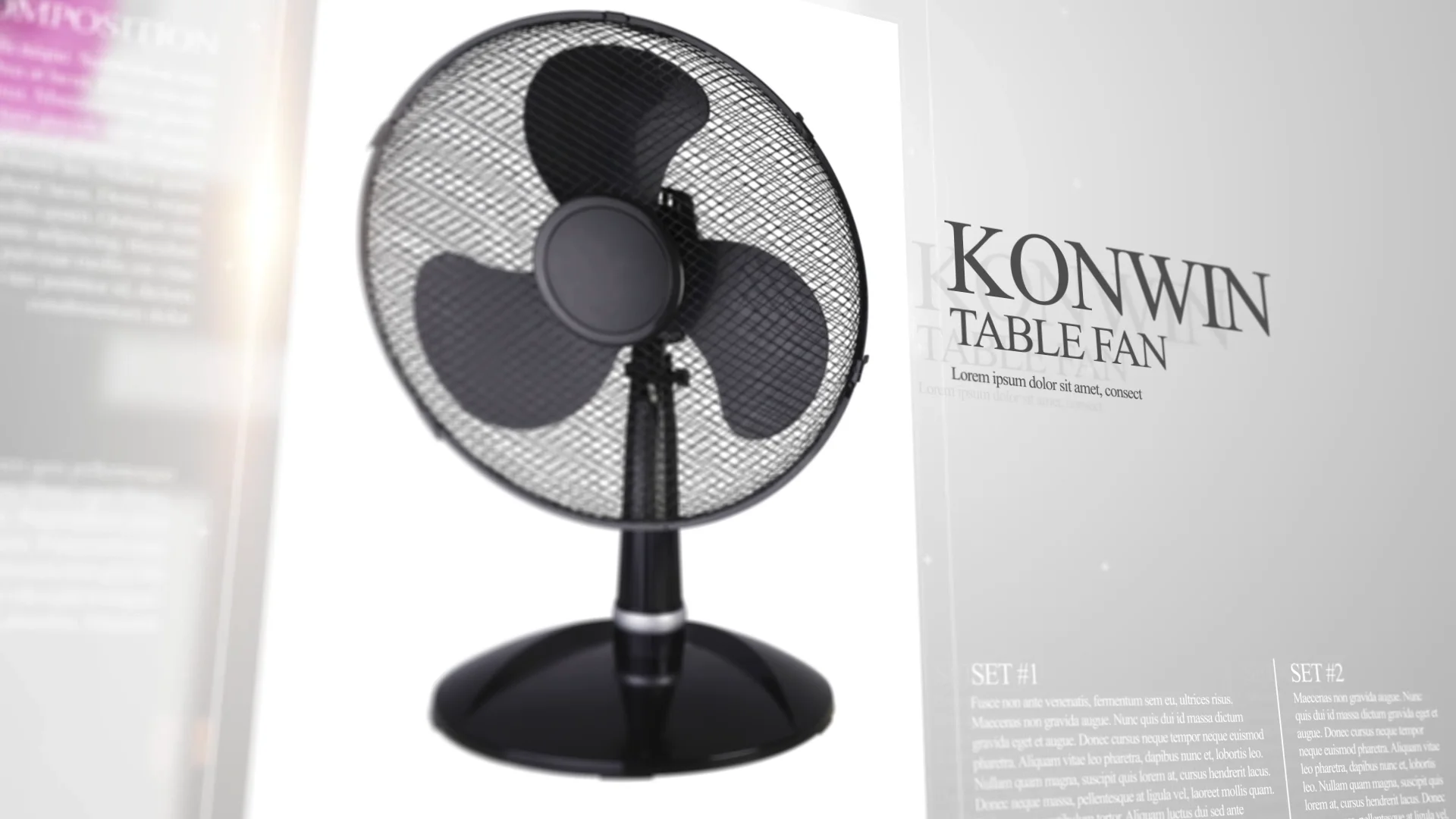 Konwin 16 Inch Pedestal House Fan 3 Pp Blades Across Base Stand Fan Low