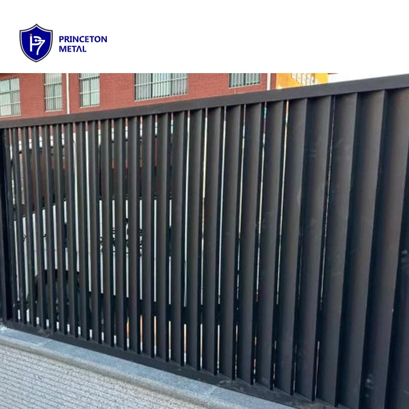 PRINCETON METAL Easy-to-Assemble Outdoor Privacy Decorative Aluminium Horizontal Louver Garden Fence System