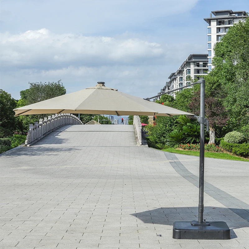 Rotate 360 degrees simple dual-purpose use roman umbrella outdoor market parasol commercial parasols