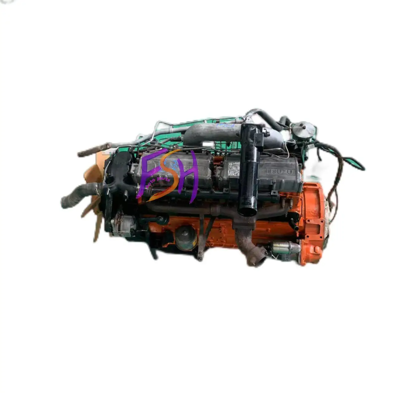 For Isuzu 6RB1 Used Diesel Engine for Trucks Complete Engines Assembly in Stock
