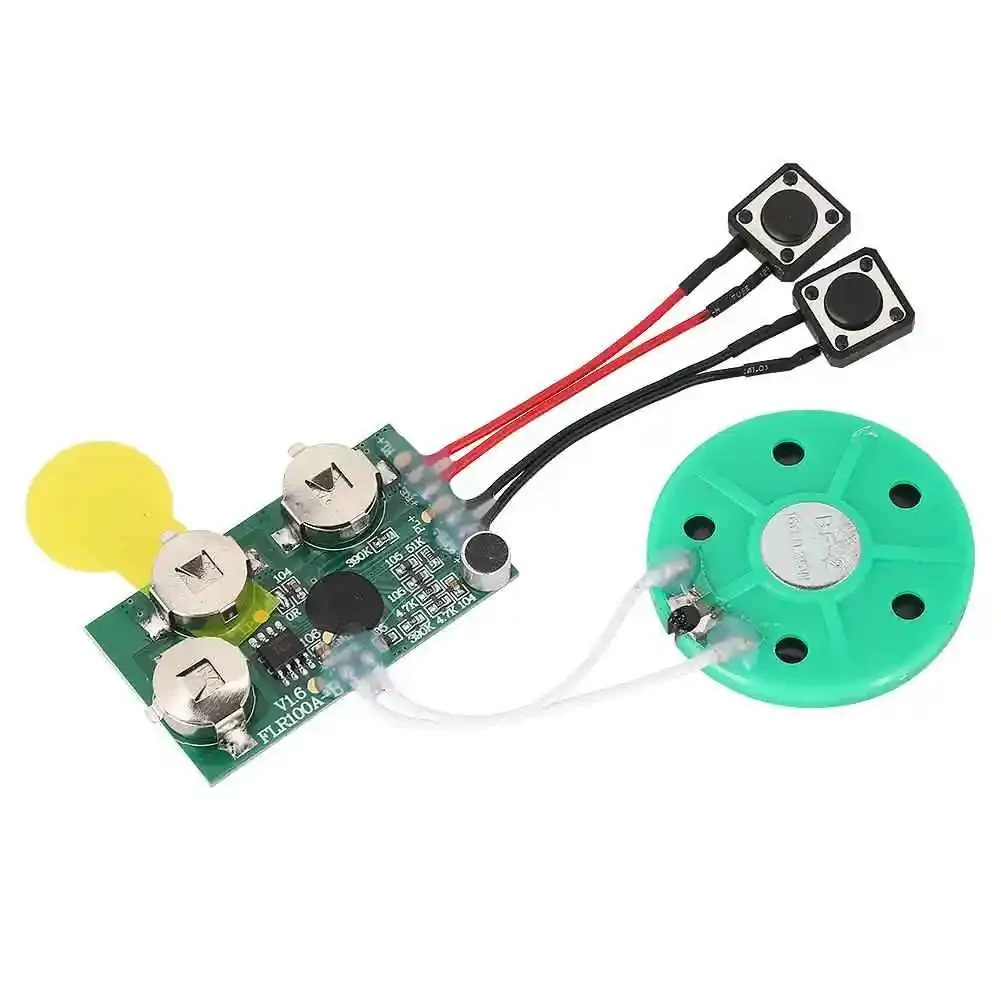 Mini Voice Recorder Chip Recordable Sound Module with Speaker for Personalized Postcard and Greeting Cards