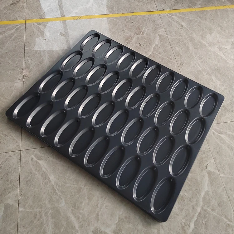 thumbnail image 2 of 2-Pack Madeleine Cake Pans | Non-Stick Shell Shape Mold - Carbon Steel Baking Sheets 2 of 3