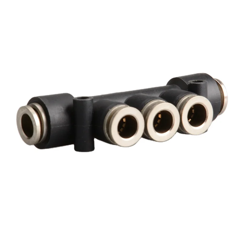 Pneumatic Connector 5 Way Cross air Hose Quick Connector Plastic Pneumatic Fittings
