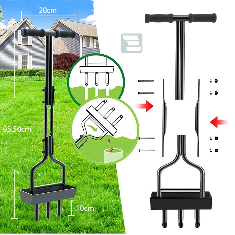 Lawn Aerator Coring Tool For Garden Yard Care Manual Core Aerator With ...