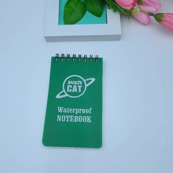 Customized All Weather 4'x6' Notepad Waterproof Top Spiral 3'x5'  Pocket Notebook Write in the Rain