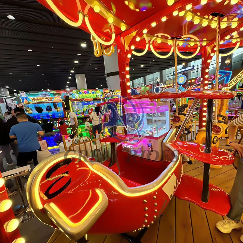 Affordable Ride Image Affordable Outdoor Amusement Park Carousel Medium-sized Merry Go Round ...