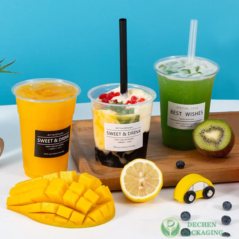 Coffee Cup Iced Disposable Cup Plastic